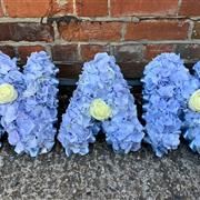 Letters in Blue Hydrangea