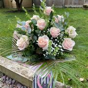 A Dozen Pale Pink Roses