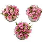 Pink Rose Vases