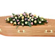 Pastel Rose Coffin Spray