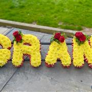 Yellow Lettering