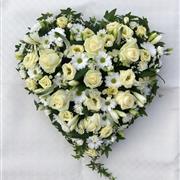 White Loose Heart Small
