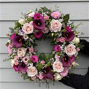 Calla Lily and Rose Wreath