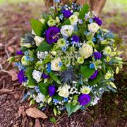 White and Purple Posy Pad