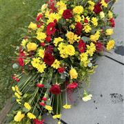 Red and Yellow Coffin Spray 