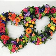 Vibrant Double Heart