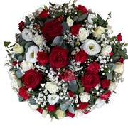 Red And White Posy Pad