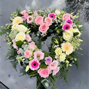 Pink Garden Heart