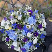 Blue and White Posy Pad