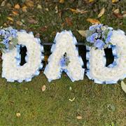 Pale Blue Lettering 