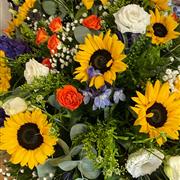 Sunflower Casket Spray