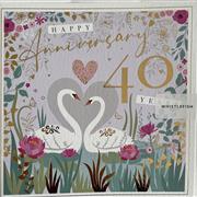 Happy 40th Anniversary Greeting Card