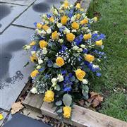 Yellow And Blue And White