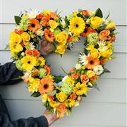 Yellow And Orange Open Heart
