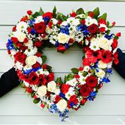 Red White And Blue Heart