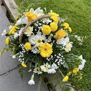 Yellow And White Basket