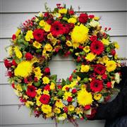 Bright Coloured Wreath 
