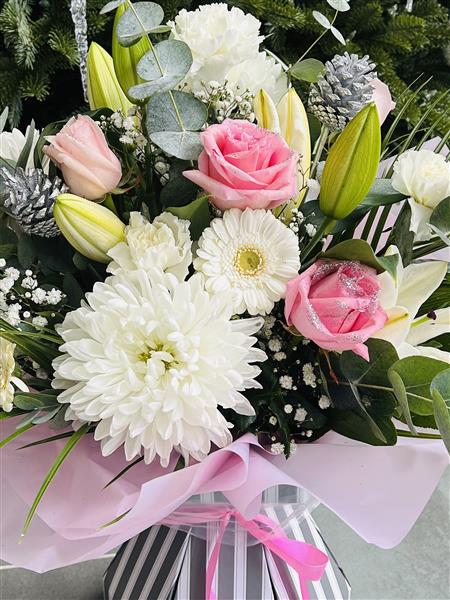Christmas Cracker Flowers by Cherie Reading Florist